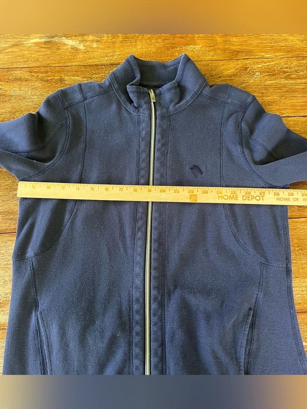 Tommy Bahama Mens Full Zip Sweatshirt Jacket Blue Medium M